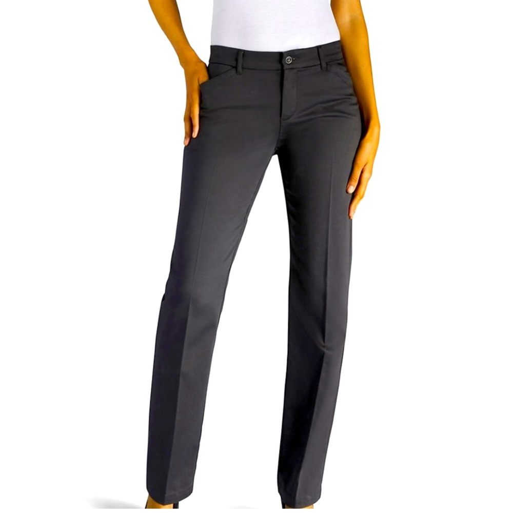 Lee Women's Straight Leg Pants - Grey EUC